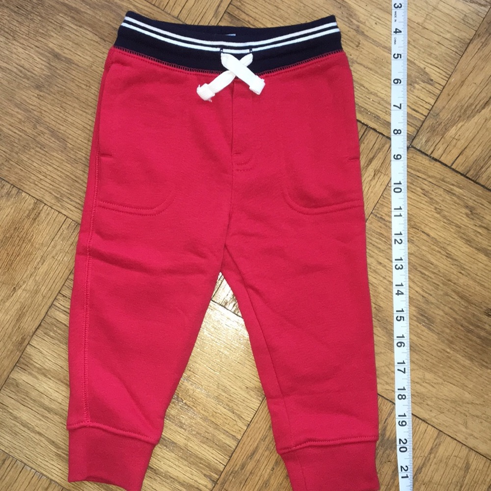 babyGap Red Drawstring Sweatpants 18-24 months